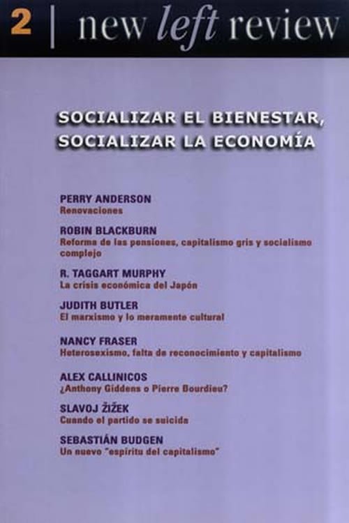 19549 New Left Review 2 . Socializar el bienestar, socializar la economía
