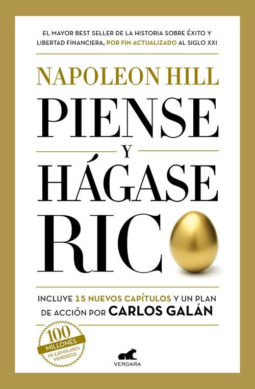 9788418620133 Piense y hágase rico Incluye 15 nuevos capítulos y un plan de acción por Carlos Galán